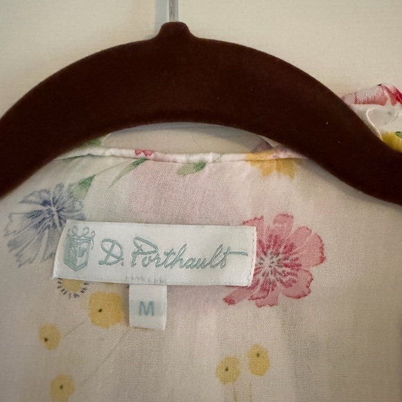 Floral Ruffle D. Porthault Robe - Picture 2 of 4